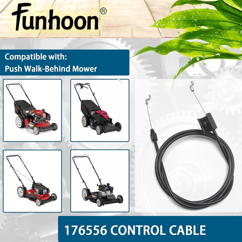 Funhoon 176556 Engine Zone Control Cable for Murray Craftsman Husqvarna Push Mower Walk-Behind Lawn Mower Throttle Cable Replacement 532176556 162778 - Image 5